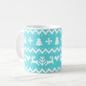 Ugules Weihnachtsmuster Kaffeetasse (Vorderseite Links)