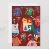 Ugules Weihnachtsweihnachtsgebäck lustig Einladung (Rückseite)