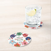 Ugules Weihnachtsweihnachtsgebäck lustig Runder Pappuntersetzer (Vor Ort)