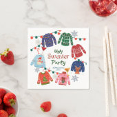 Ugules Weihnachtsweihnachtsgebäck lustig Serviette (Beispiel)