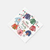 Ugules Weihnachtsweihnachtsgebäck lustig Serviette (Ecke)