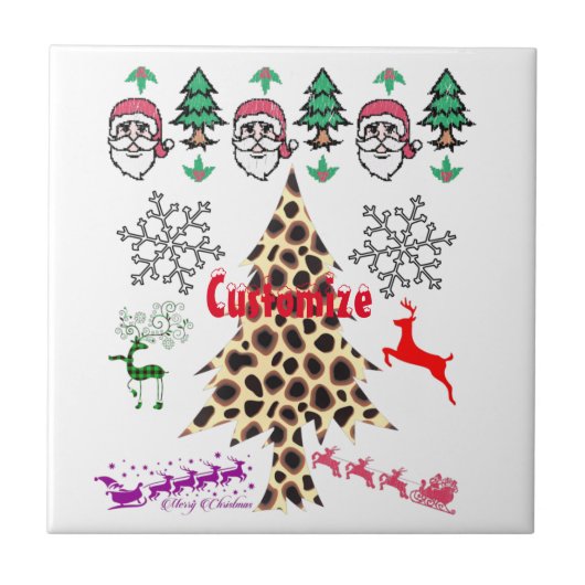 Ugulweihnachtliche Random Mishmash Thunder_Cove Fliese (Vorderseite)