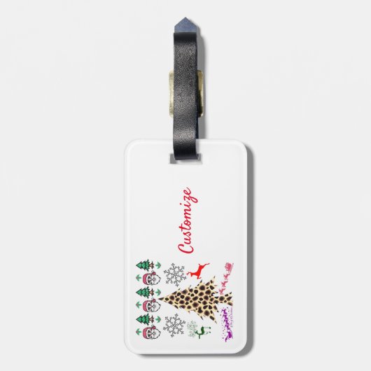 Ugulweihnachtliche Random Mishmash Thunder_Cove Gepäckanhänger (Rückseite vertikal)