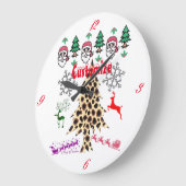 Ugulweihnachtliche Random Mishmash Thunder_Cove Große Wanduhr (Winkel)