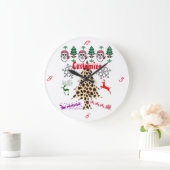 Ugulweihnachtliche Random Mishmash Thunder_Cove Große Wanduhr (Zuhause)