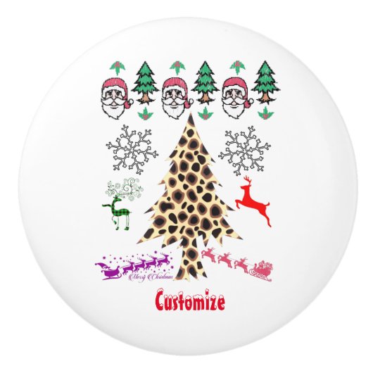 Ugulweihnachtliche Random Mishmash Thunder_Cove Keramikknauf (Vorderseite)