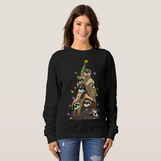 Ugulwein, süß, glänzend, weich - weihnachtlich sweatshirt (Vorne ganz)