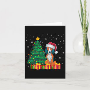 Ugus American Foxhound Weihnachtsmannmütze Weihnac Karte