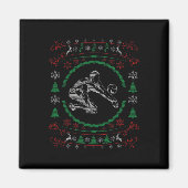 Ugusweihnachtliche Volleyball Funny Xmas Magnet (Vorne)