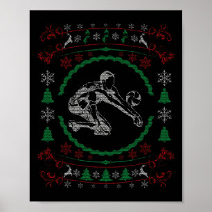 Ugusweihnachtliche Volleyball Funny Xmas Poster