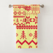 Ugusweihnachtliches Abstraktes Muster Badhandtuch Set (Insitu)
