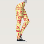 Ugusweihnachtliches Abstraktes Muster Leggings (Rechts)