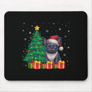 Ugusy French Bulldog Weihnachtsmannmütze Christmas Mousepad