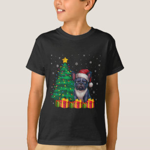 Ugusy French Bulldog Weihnachtsmannmütze Christmas T-Shirt