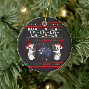 Ugy Christmas Sweater Australier Keramik Ornament