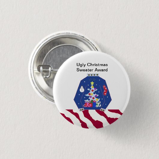 Ugy Christmas Sweater Award Button (Vorne & Hinten)