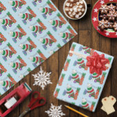 Ugy Christmas Sweater Funny Cat Geschenkpapier