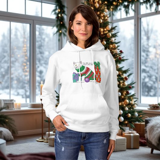 Ugy Christmas Sweater Funny Cat Hoodie