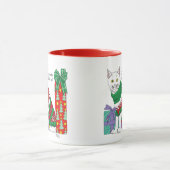 Ugy Christmas Sweater Funny Cat Tasse (Zentrum)