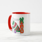 Ugy Christmas Sweater Funny Cat Tasse (Vorderseite Links)