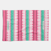 Ugy Christmas Sweater Pattern Geschirrtuch (Horizontal)