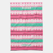 Ugy Christmas Sweater Pattern Geschirrtuch (Vertikal)