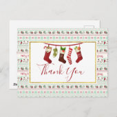 Ugy Christmas Sweater Pattern Postkarte (Vorne/Hinten)