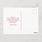 Ugy Christmas Sweater Pattern Postkarte (Rückseite)