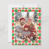 Ugy Christmas Sweaters CUSTOM FOTO Feiertagskarte (Vorderseite)