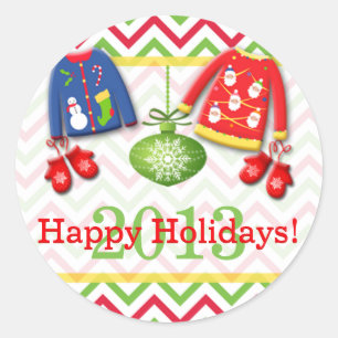Ugy Christmas Sweaters Happy Holidays Sticker 2