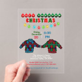 Ugy Raute Sweater Christmas and Lights Acryleinladungen (Insitu (Handheld))