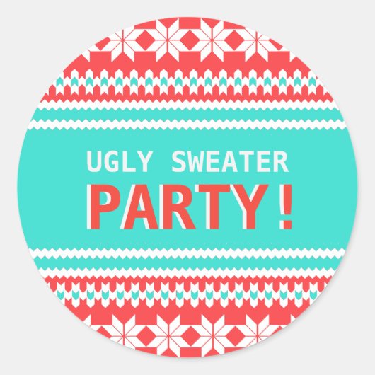 Ugy Sweater Christmas Party Sticker (Vorderseite)