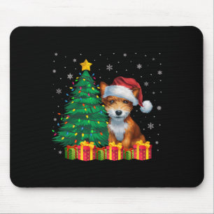 Ugy Toy Fox Terrier Weihnachtsmannmütze Weihnachts Mousepad