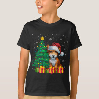 Ugy Toy Fox Terrier Weihnachtsmannmütze Weihnachts T-Shirt