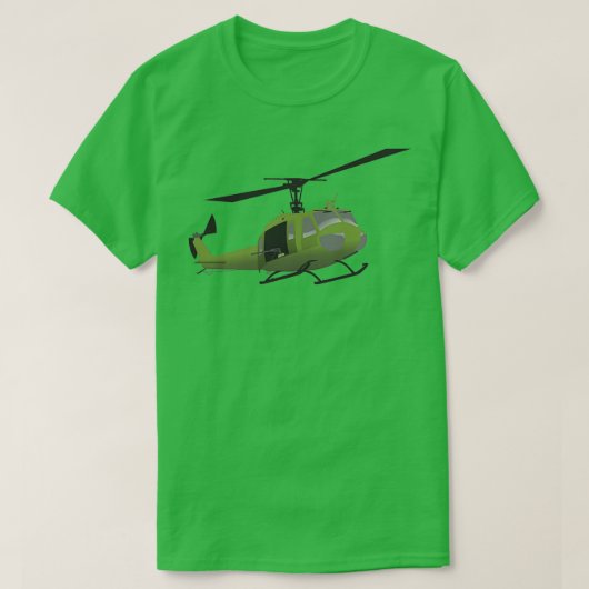UH1 Huey Helicopter Pilot T-Shirt (Design vorne)