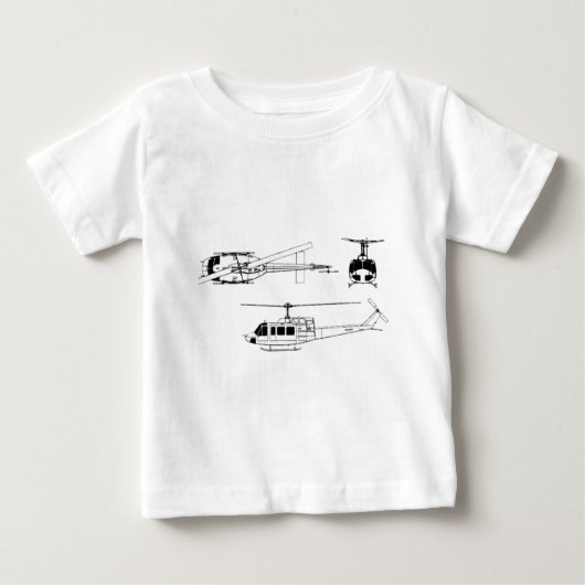 UH1 Huey Plan (Iriquois) Baby T-shirt (Vorderseite)