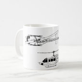 UH1 Huey Plan (Iriquois) Kaffeetasse (Vorderseite Links)