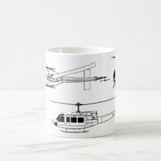 UH1 Huey Plan (Iriquois) Kaffeetasse (Mittel)