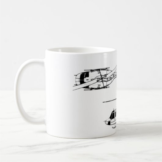 UH1 Huey Plan (Iriquois) Kaffeetasse (Links)
