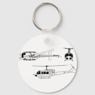 UH1 Huey Plan (Iriquois) Schlüsselanhänger