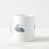 UH-1-Hubschrauber Kaffeetasse (Vorderseite Links)