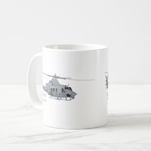 UH-1-Hubschrauber Kaffeetasse (Vorderseite Links)