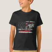 UH-1 Huey Helicopter American Flag Veteran T-Shi T-Shirt (Vorderseite)