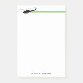 UH-1 Huey Helicopter Striping Notepad anpassen Post-it Klebezettel (Vorderseite)
