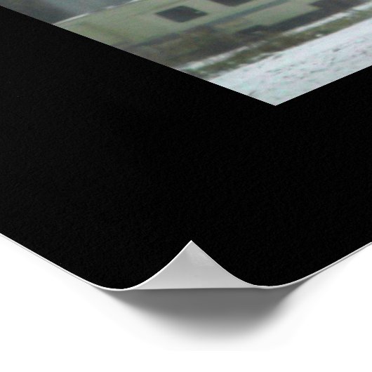 UH-1 Huey Hovering Poster (Ecke)