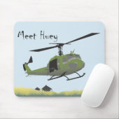 UH-1 Huey Military Mouse Pad Mousepad (Mit Mouse)