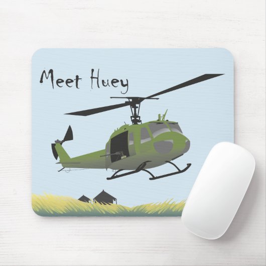 UH-1 Huey Military Mouse Pad Mousepad (Mit Mouse)