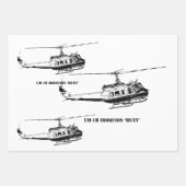UH-1H-Hubschrauber Geschenkpapier Set (Vorderseite 2)