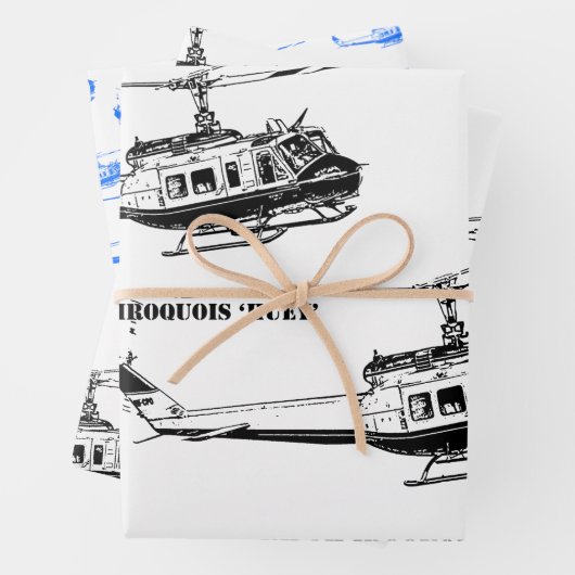 UH-1H-Hubschrauber Geschenkpapier Set (Beispiel)