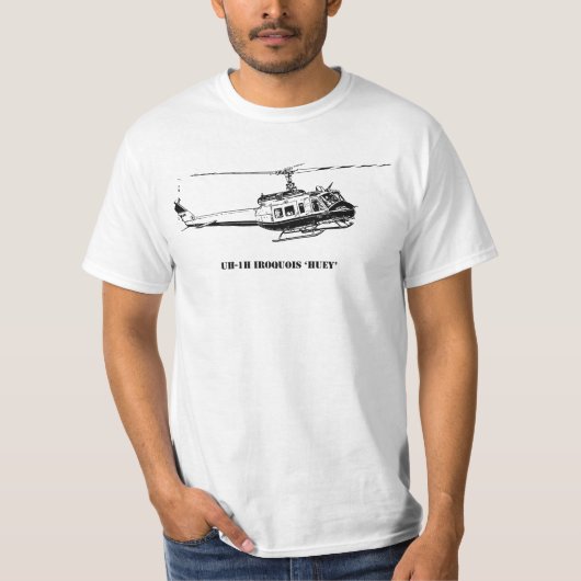 UH-1H Huey Hubschrauber T-Shirt (Vorderseite)